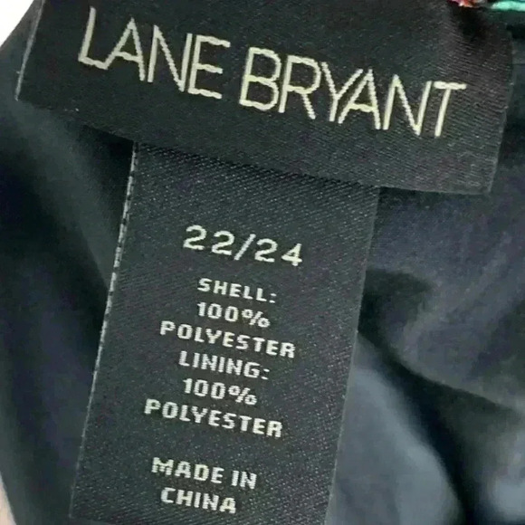 Lane Bryant womens skirt size 22/24 multicolored pleated career Easter - Picture 5 of 7